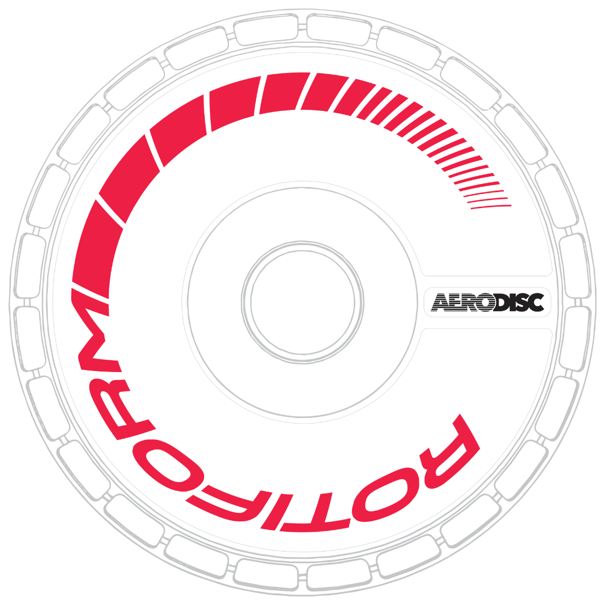 Rotiform AeroDisk Gradation Wheel Decal Set Of 2