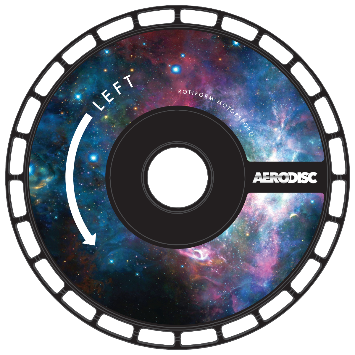 Rotiform AeroDisk Galaxy Wheel Decal Set Of 2