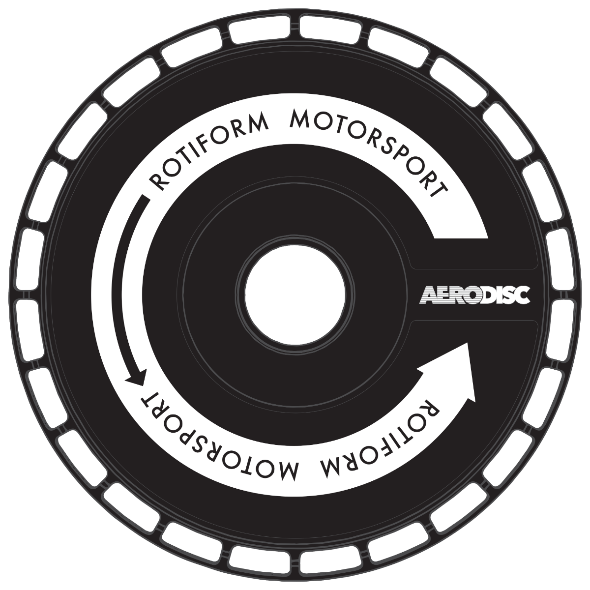 Rotiform AeroDisk Motorsport Directional Wheel Decal Set Of 2