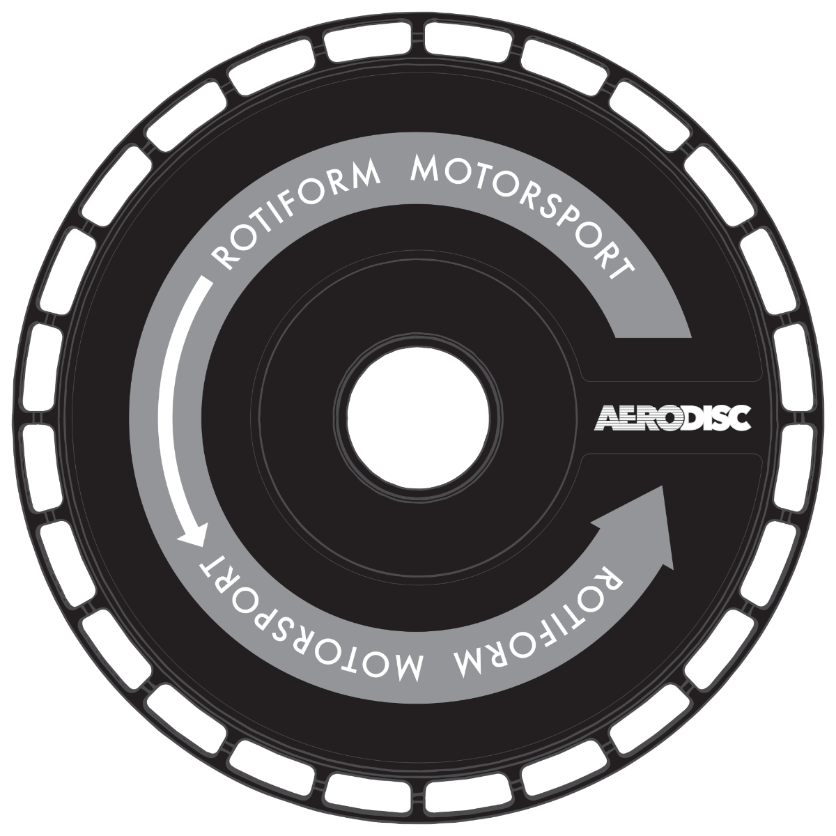 Rotiform AeroDisk Motorsport Directional Wheel Decal Set Of 2