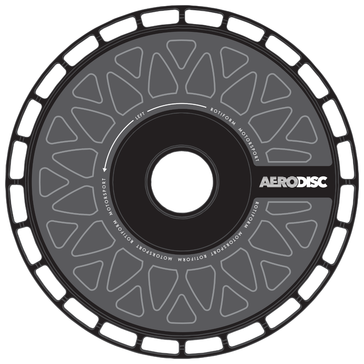 Rotiform AeroDisk Open Mesh Wheel Decal Set Of 2