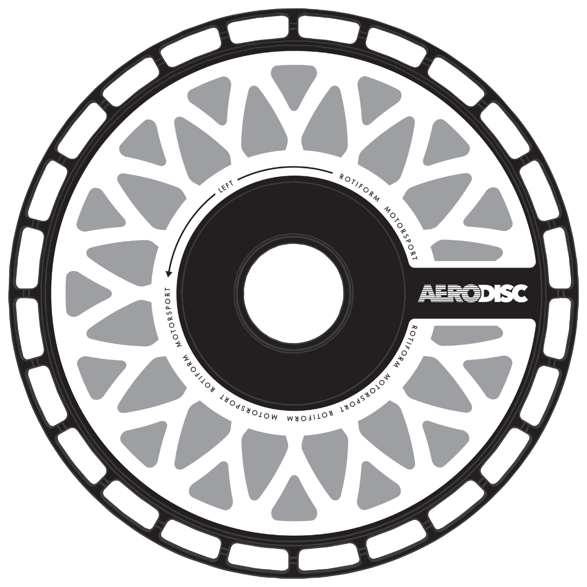 Rotiform AeroDisk Open Mesh Wheel Decal Set Of 2