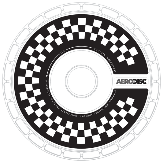 Rotiform AeroDisk Checkered Wheel Decal Set Of 2