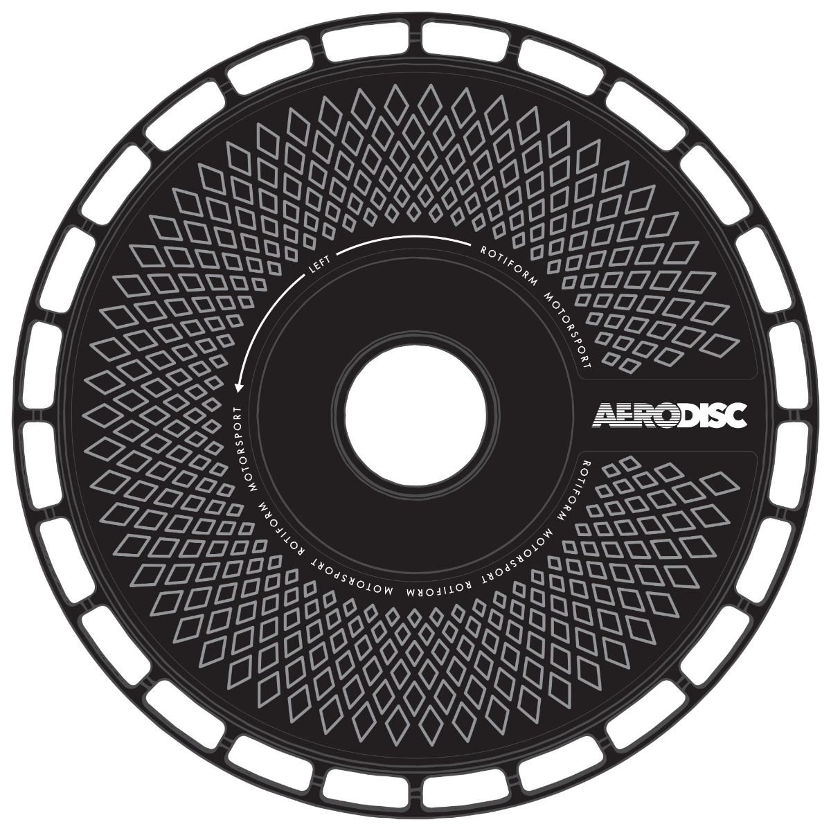 Rotiform AeroDisk Tight Mesh Wheel Decal Set Of 2