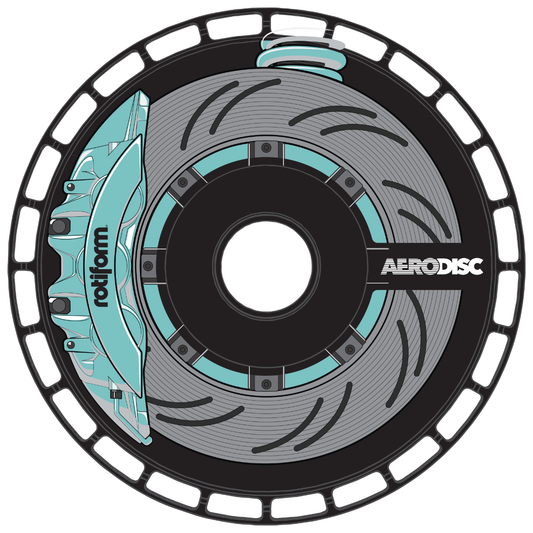 Rotiform AeroDisk X Ray Wheel Decal Set Of 2